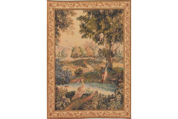 Gobelín Tapisserie Verdure aux oiseaux 